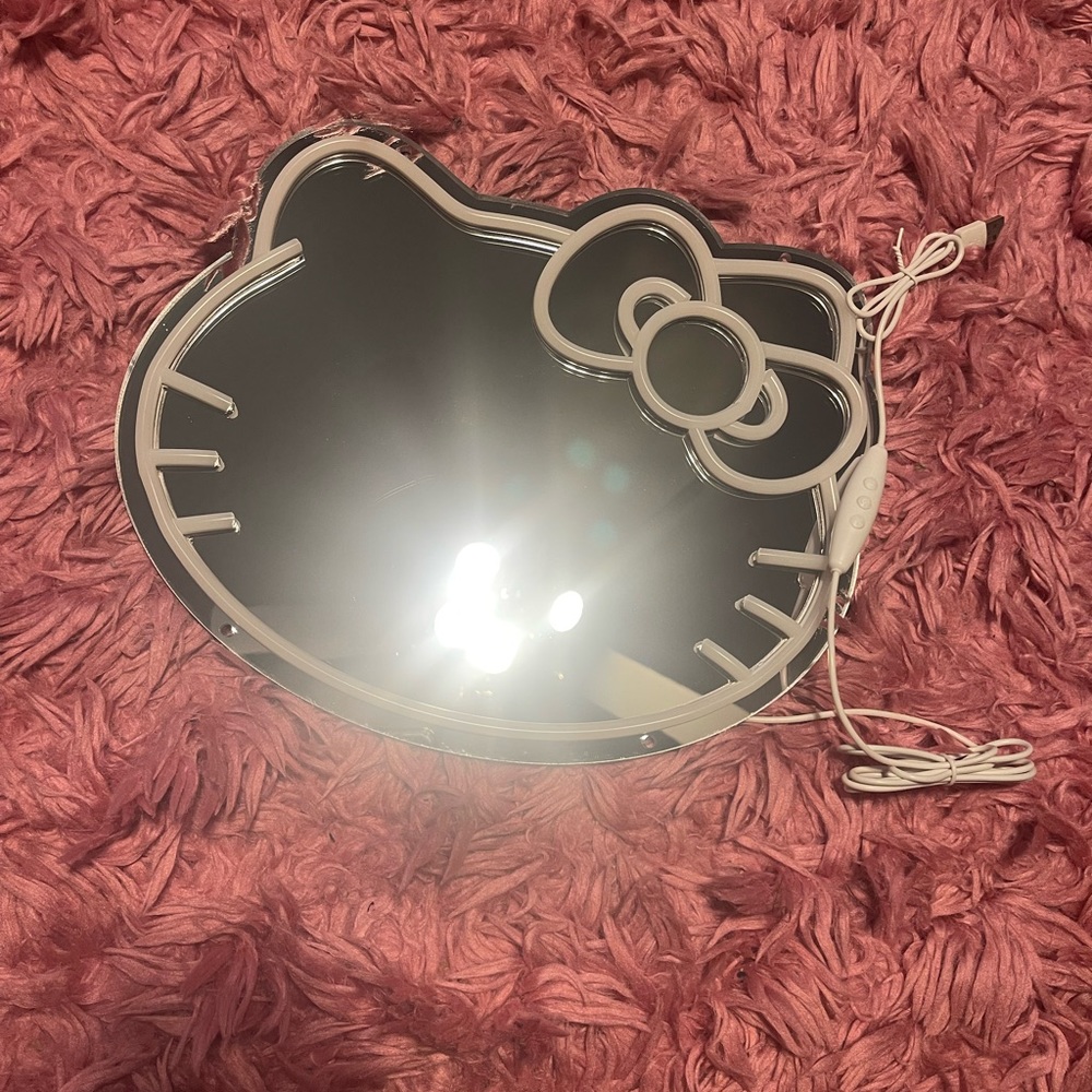 *ONE LEFT - LAST ONE!!** Hello Kitty Neon Dimmable Illuminated Wall Mirror - Picture 6 of 6